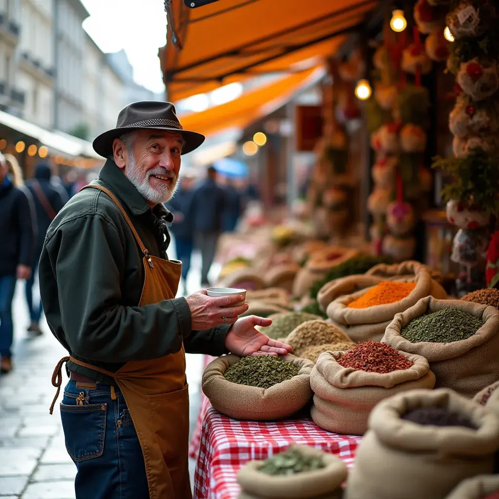 Kép egy boldog emberről, aki élvezi a vérnyomás csökkentő teát.