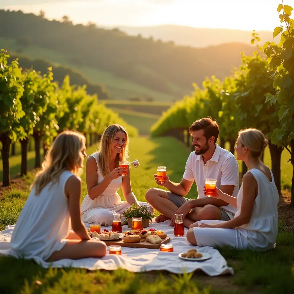 Friss, zöld levelek és gyógynövények, amelyek a tea összetevői.
